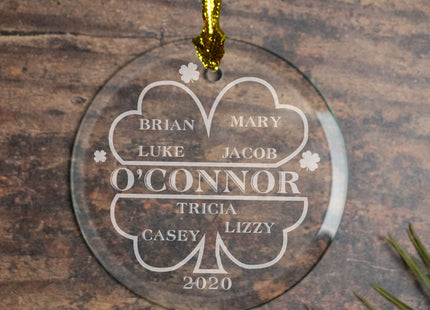 custom personalized irish family of 7 christmas ornament – Christmas ornament, holiday tree decoration or gift