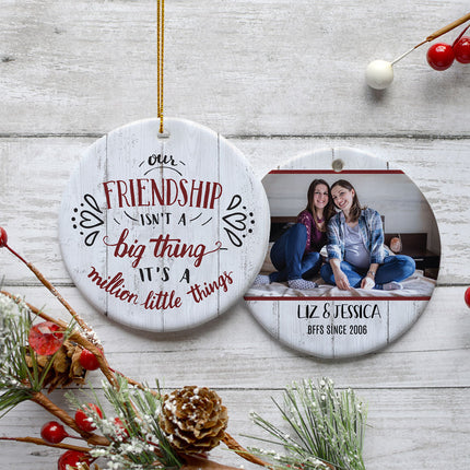 engraved personalized best friends christmas ornament – Christmas ornament, holiday tree decoration or gift