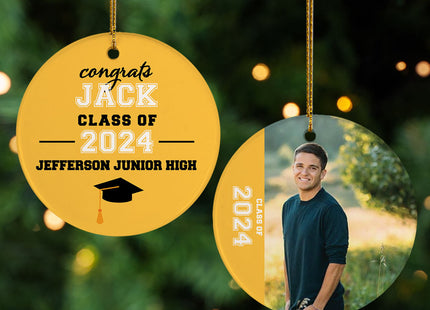 personalized personalized graduation photo christmas ornament – Christmas ornament, holiday tree decoration or gift