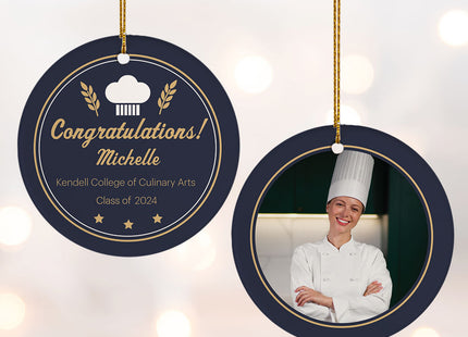 personalized personalized culinary arts christmas ornament – Christmas ornament, holiday tree decoration or gift