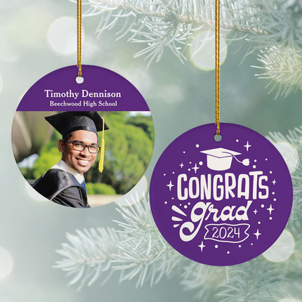 personalized personalized congrats graduate christmas ornament – Christmas ornament, holiday tree decoration or gift