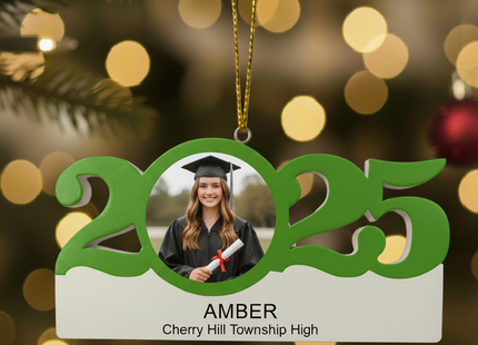 Personalized Graduation Photo Christmas Ornament