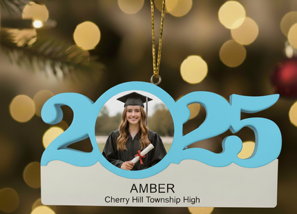 Personalized Graduation Photo Christmas Ornament