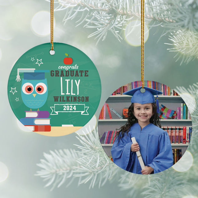 personalized personalized graduation photo christmas ornament – Christmas ornament, holiday tree decoration or gift
