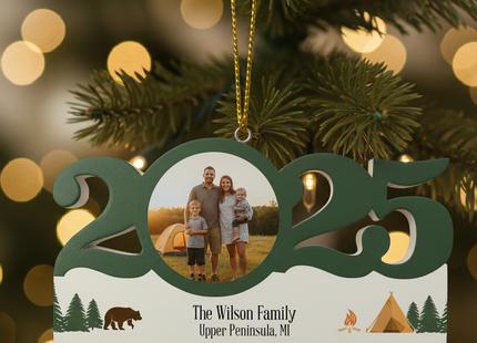 Personalized Dated Camping Trip Ornament