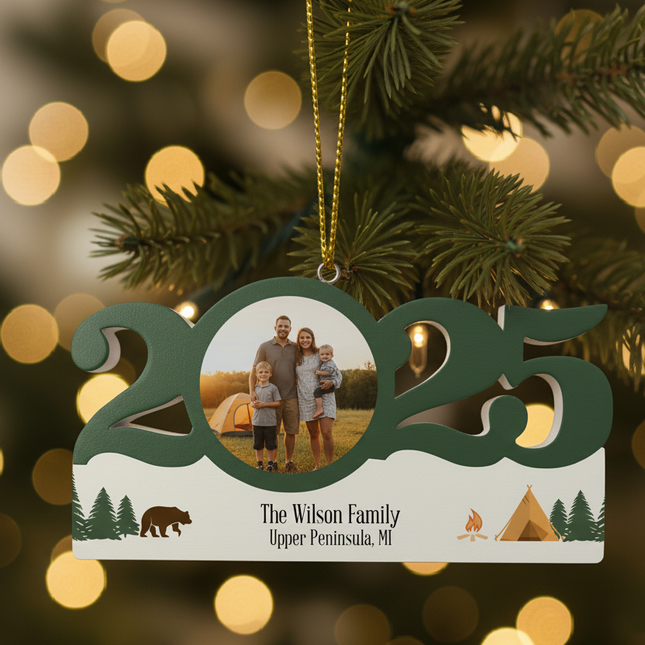 Personalized Dated Camping Trip Ornament