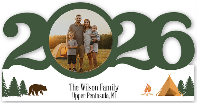 Personalized Dated Camping Trip Ornament