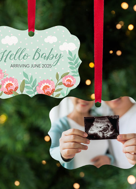 Personalized "Hello Baby Sonogram" Ornament Personalized Ornament by ORNAMENT SHOP EXCLUSIVE