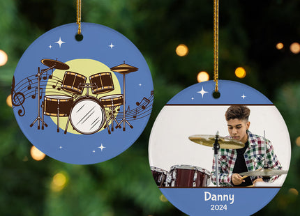 keepsake personalized drums christmas ornament – Christmas ornament, holiday tree decoration or gift