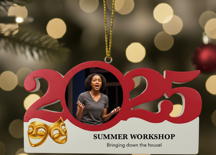 Personalized Dated Drama Ornament