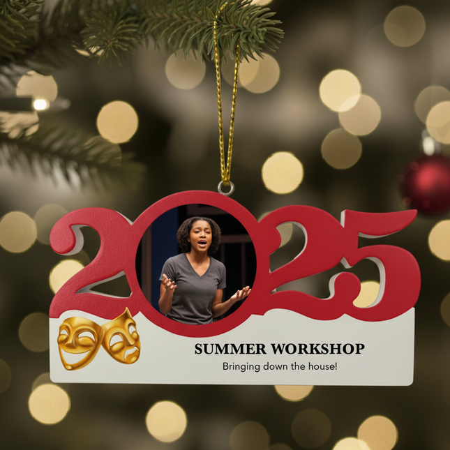Personalized Dated Drama Ornament