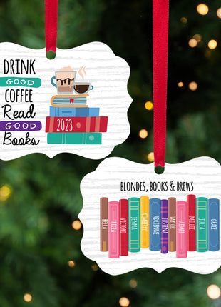 Fun “Book Club” Personalized Ornament