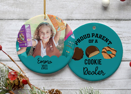 engraved personalized cookie dealer christmas ornament – Christmas ornament, holiday tree decoration or gift