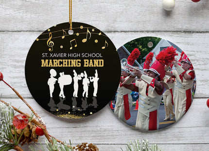 personalized persoinalized maching band photo christmas ornament – Christmas ornament, holiday tree decoration or gift
