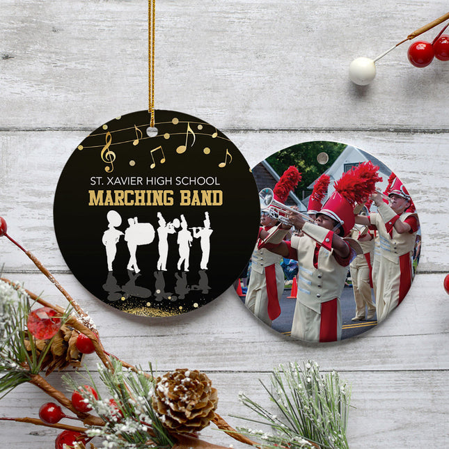personalized persoinalized maching band photo christmas ornament – Christmas ornament, holiday tree decoration or gift