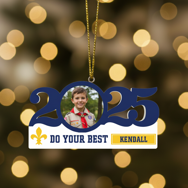 Dated Scout Ornament