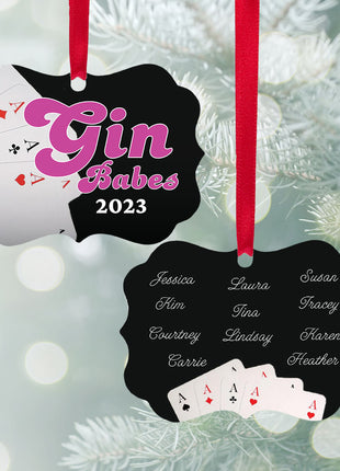 Personalized "Gin Babes" Ornament Personalized Ornament by ORNAMENT SHOP EXCLUSIVE