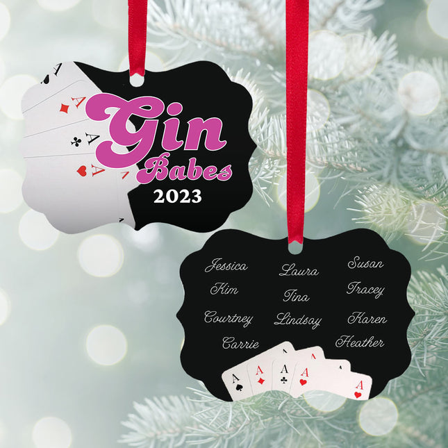 personalized personalized gin babes christmas ornament – Christmas ornament, holiday tree decoration or gift