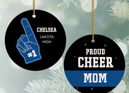 custom personalized foam finger cheer fan christmas ornament – Christmas ornament, holiday tree decoration or gift