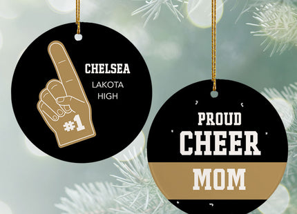 decorative personalized foam finger cheer fan christmas ornament – Christmas ornament, holiday tree decoration or gift