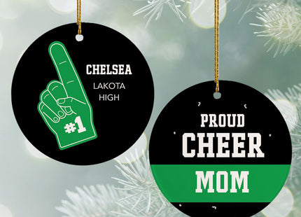 keepsake personalized foam finger cheer fan christmas ornament – Christmas ornament, holiday tree decoration or gift
