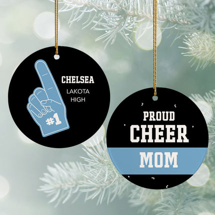 engraved personalized foam finger cheer fan christmas ornament – Christmas ornament, holiday tree decoration or gift