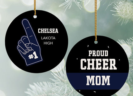 decorative personalized foam finger cheer fan christmas ornament – Christmas ornament, holiday tree decoration or gift