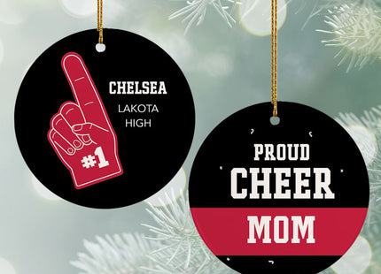 personalized personalized foam finger cheer fan christmas ornament – Christmas ornament, holiday tree decoration or gift