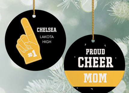 personalized personalized foam finger cheer fan christmas ornament – Christmas ornament, holiday tree decoration or gift