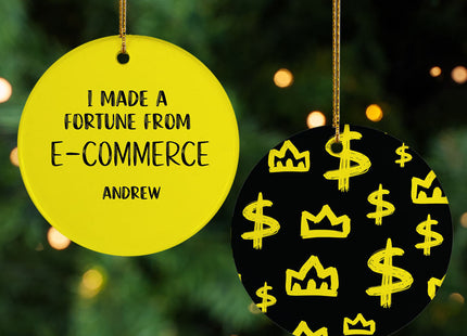 personalized personalized i made a fortune christmas ornament – Christmas ornament, holiday tree decoration or gift