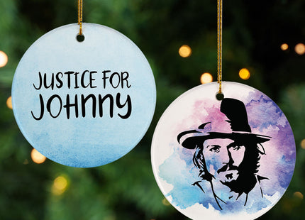 keepsake justice for johnny christmas ornament – Christmas ornament, holiday tree decoration or gift