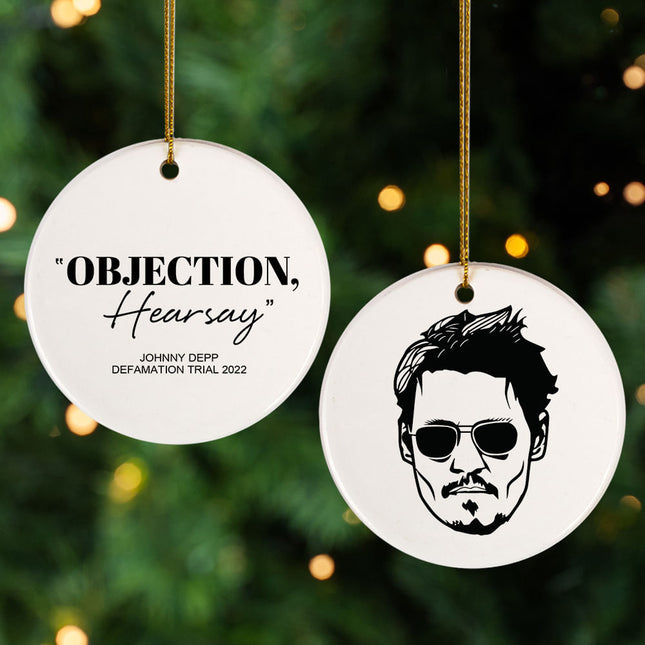 personalized personalized johnny hearsay christmas ornament – Christmas ornament, holiday tree decoration or gift