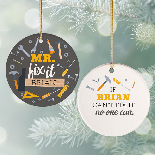 personalized personalized handyman christmas ornament – Christmas ornament, holiday tree decoration or gift