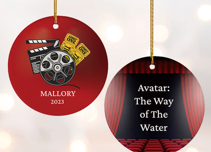 keepsake personalized movie christmas ornament – Christmas ornament, holiday tree decoration or gift