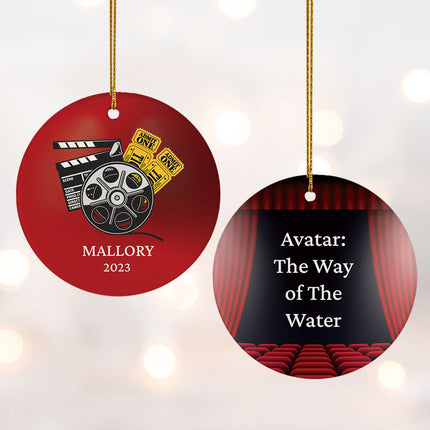 keepsake personalized movie christmas ornament – Christmas ornament, holiday tree decoration or gift