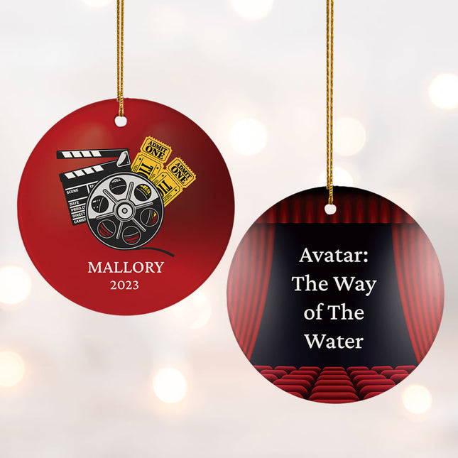 keepsake personalized movie christmas ornament – Christmas ornament, holiday tree decoration or gift