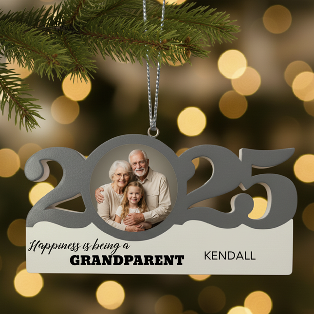 Personalized Dated Grandparents Ornament