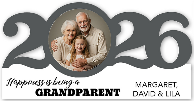 Personalized Dated Grandparents Ornament