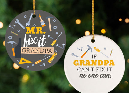 custom personalized handyman christmas ornament – Christmas ornament, holiday tree decoration or gift