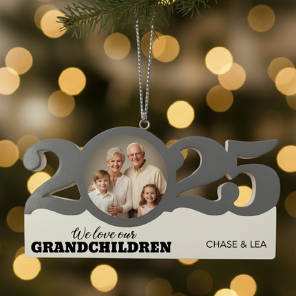Personalized Dated Grandchildren Ornament