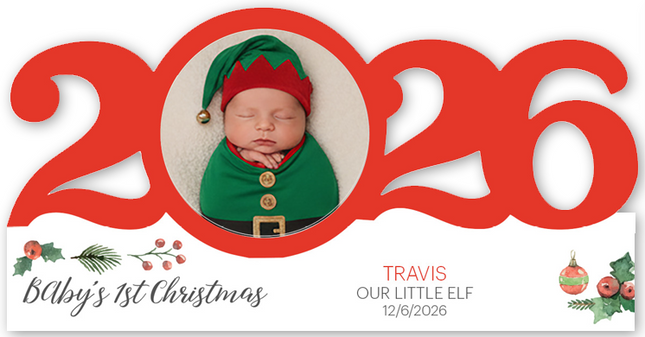 Personalized Dated Birth Stats Ornament