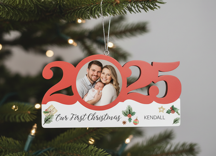 Personalized Dated First Christmas Ornament