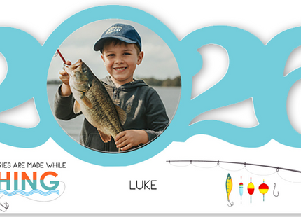 Personalized Dated Fishing Ornament