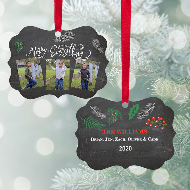 keepsake personalized merry everything christmas ornament – Christmas ornament, holiday tree decoration or gift
