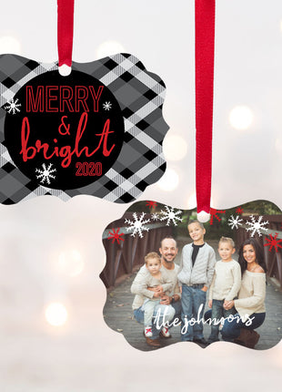 Personalized "Merry & Bright" Ornament Personalized Ornament by ORNAMENT SHOP EXCLUSIVE