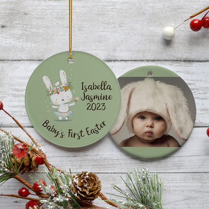 personalized personalized baby's first easter christmas ornament – Christmas ornament, holiday tree decoration or gift