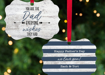 personalized personalized father's day christmas ornament – Christmas ornament, holiday tree decoration or gift