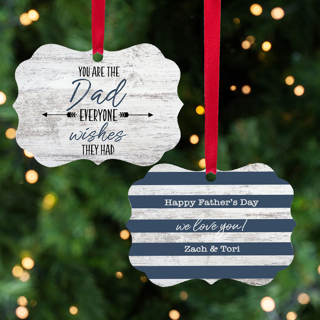 personalized personalized father's day christmas ornament – Christmas ornament, holiday tree decoration or gift