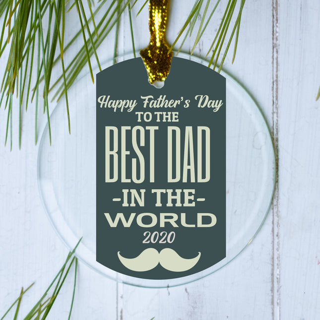 holiday personalized father's day photo christmas ornament – Christmas ornament, holiday tree decoration or gift