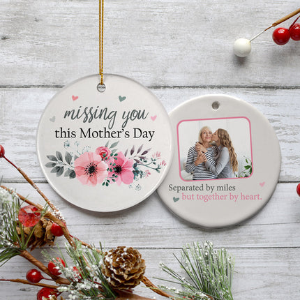 keepsake personalized mother's day photo christmas ornament – Christmas ornament, holiday tree decoration or gift